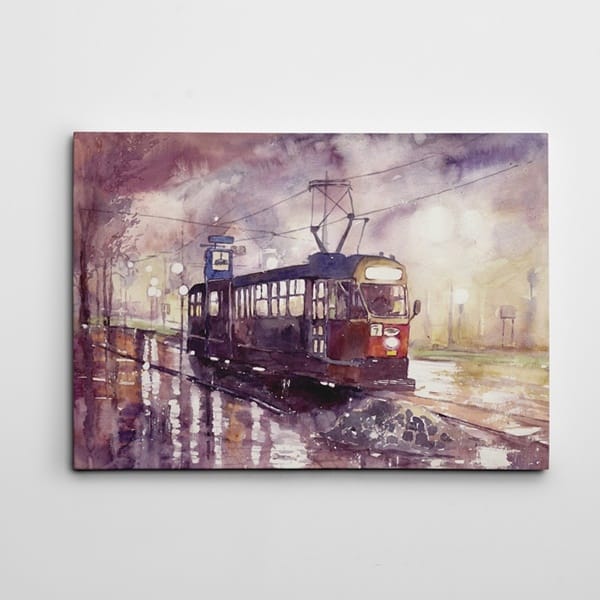 Tramvay Tablosu kanvas tablo