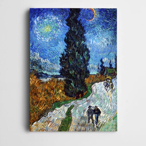 Vincent Van Gogh Country Road İn Provence By Night