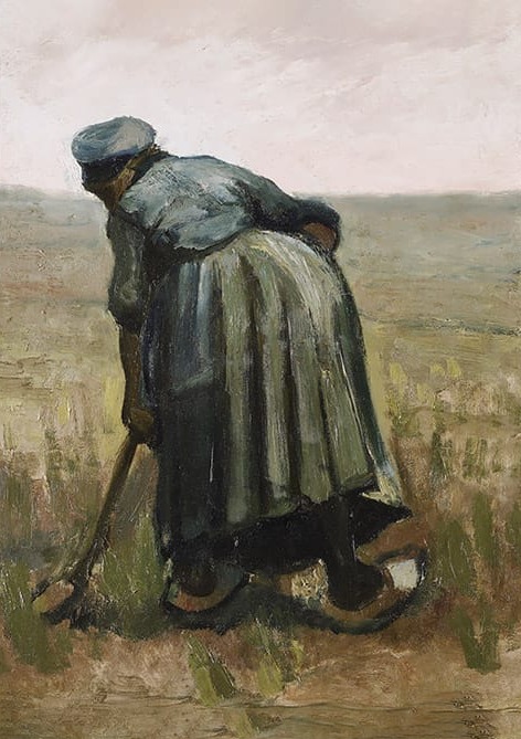 Vincent Van Gogh Peasant Woman Digging