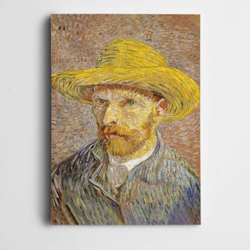 Vincent Van Gogh Seif Portrait Yellow Felt Hat