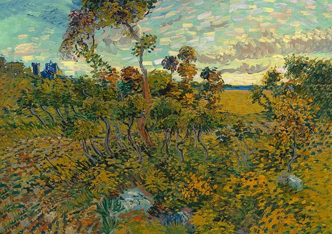 Vincent Van Gogh Sunset At Montmajour 1888