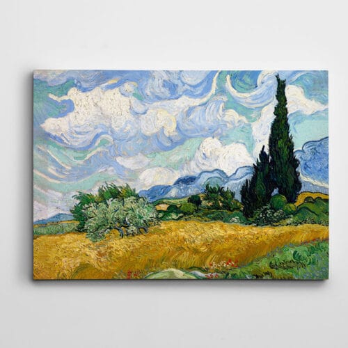 Vincent Van Gogh Wheat Field With Cypresses