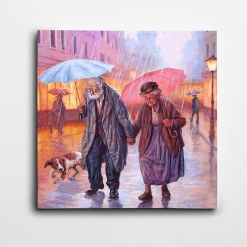 Yaşlı Sevgililer Kare