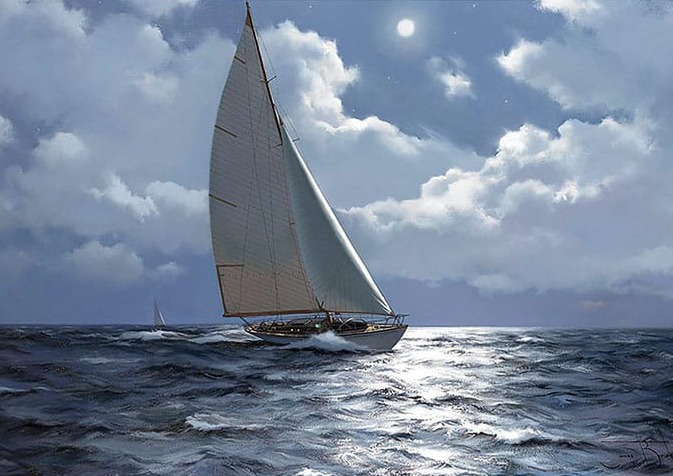 Yelken Deniz Bulutlar