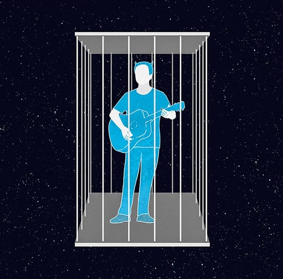 Yıldızlar Arasında Gitar Minimal Kare