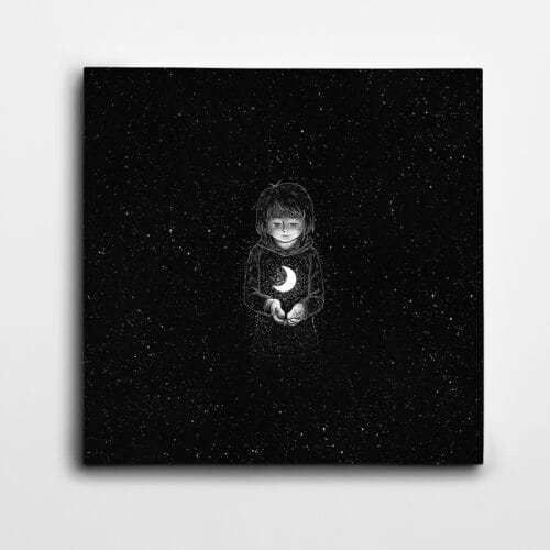 Yıldızlar Arasında Kız Minimal Kare