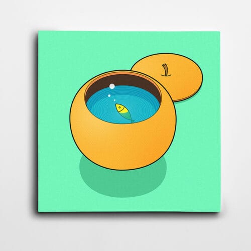 Yüzen Balık Minimal Kare