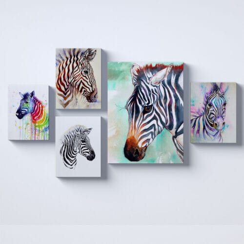Zebra Kolaj Parçalı