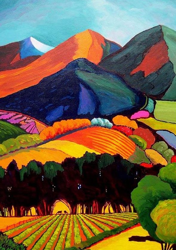 Tarla ve Dağlar Modern Sanat