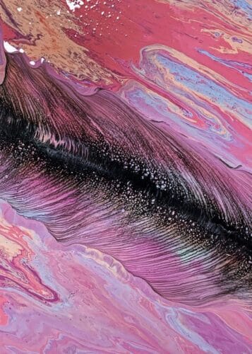 gul kurusu pembe ritim spiral soyut sanat tablosu jpg