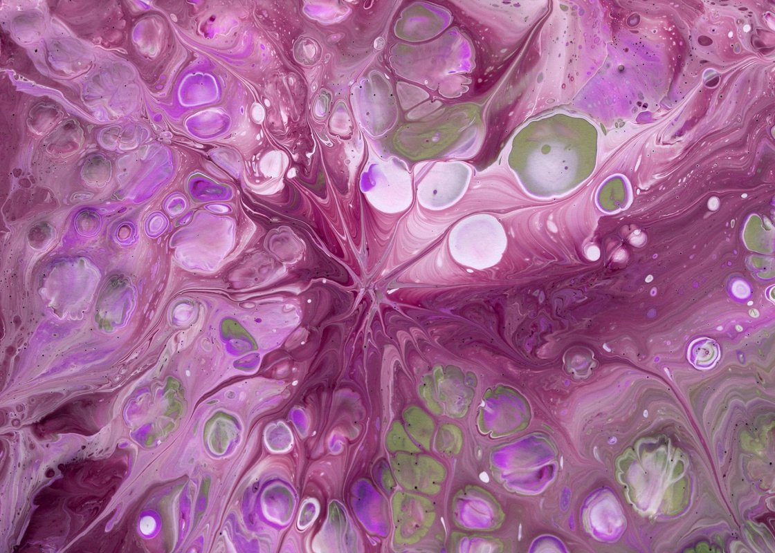 Gul Kurusu Pembe Saf Fırça Soyut Tablo