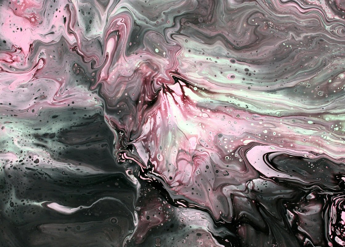 Kırmızı Pembe Huzurlu Bulut Modern Soyut Tablo