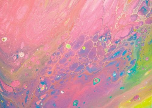 kirmizi pembe zarif spiral soyut sanat tablosu jpg