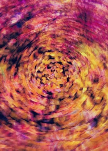 kirmizi turuncu canli spiral dekoratif soyut tablo jpg