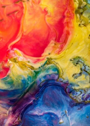 kirmizi turuncu canli spiral soyut sanat tablosu jpg