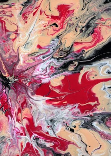 kirmizi turuncu ozgur dalga soyut sanat tablosu jpg