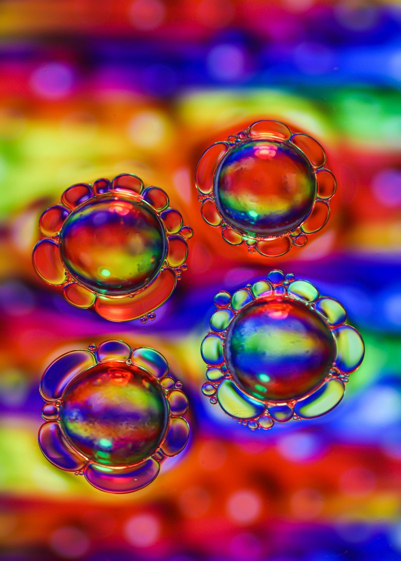 Kırmızı Turuncu Sofistike Spiral Soyut Sanat Tablosu