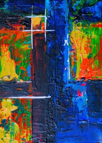 lacivert koyu mavi mistik katman soyut sanat tablosu jpg