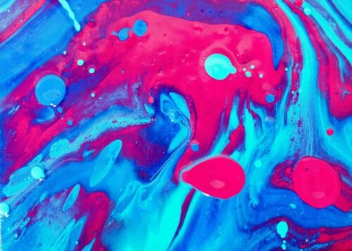 mavi fusya nazik dalga soyut sanat tablosu jpg
