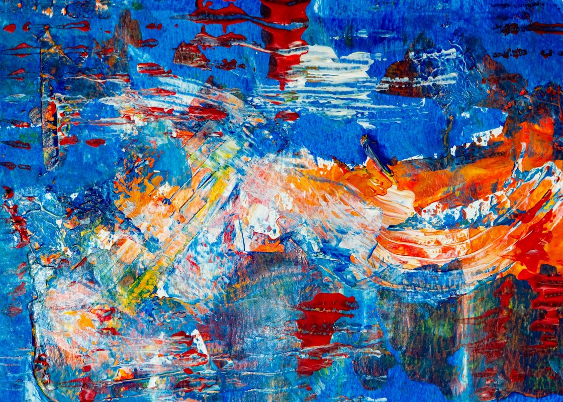 mavi koyu mavi parlak hareket soyut sanat tablosu jpg