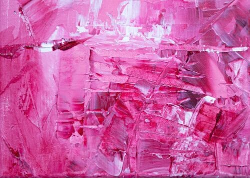 pembe fusya nostalji firca soyut sanat tablosu jpg