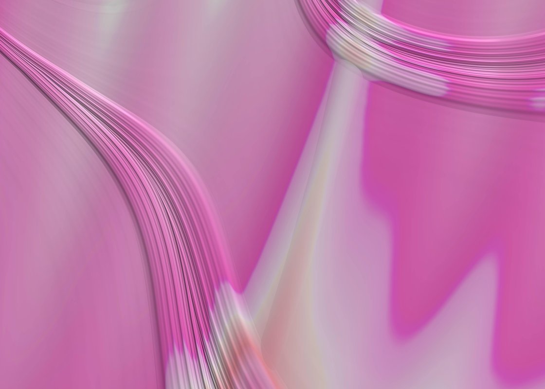 Pembe Gul Kurusu Sonsuz Bulut Soyut Tablo