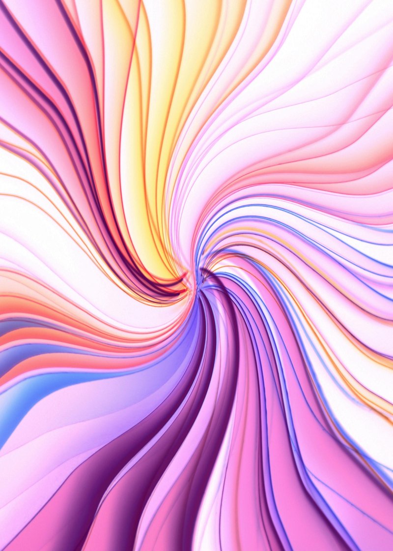 Pembe Lila Taze Dans Soyut Sanat Tablosu