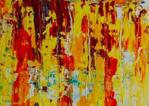 sari turuncu sicak doku soyut sanat tablosu jpg