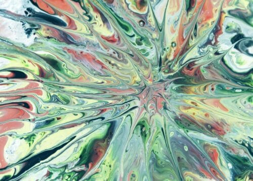 turkuaz acik yesil tutku spiral soyut kanvas tablo jpg