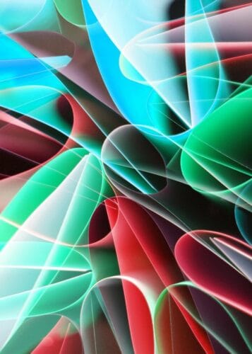 turkuaz kirmizi minimal akis soyut duvar sanati jpg