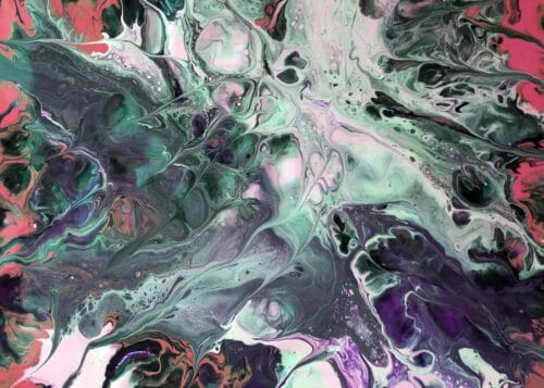 turkuaz lacivert sofistike spiral soyut sanat tablosu jpg