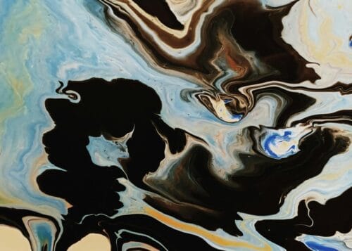 turkuaz turuncu cesaret titresim soyut sanat tablosu jpg