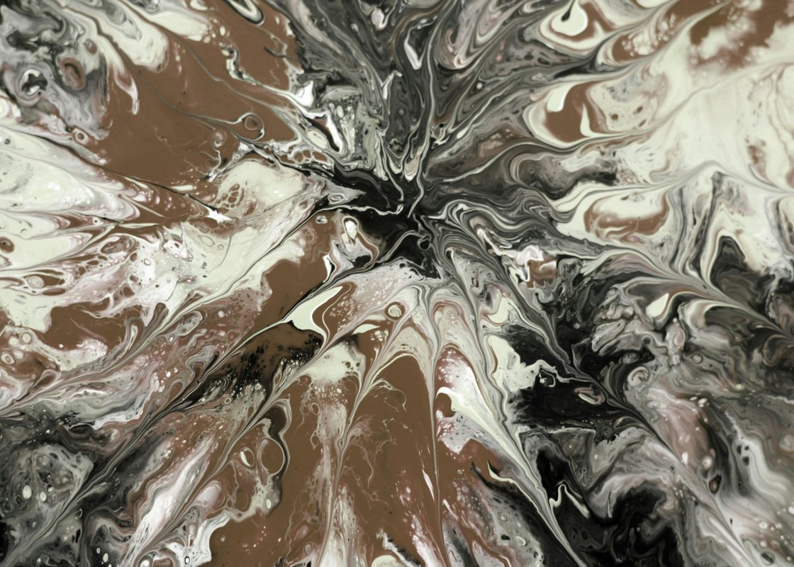 Turuncu Altın Sonsuz Doku Soyut Sanat Tablosu