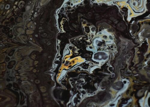 turuncu altin sonsuz spiral soyut sanat tablosu jpg