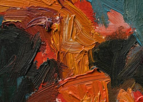 turuncu kirmizi canli hareket soyut sanat tablosu jpg