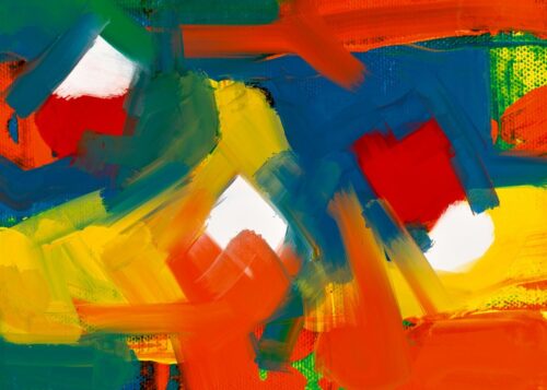 turuncu kirmizi enerjik akis soyut sanat tablosu jpg