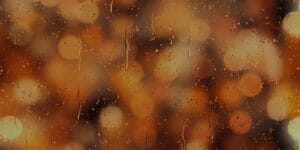 Altın Bokeh Yağmur Cami Tablosu