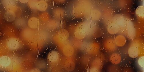 Altın Bokeh Yağmur Cami Tablo