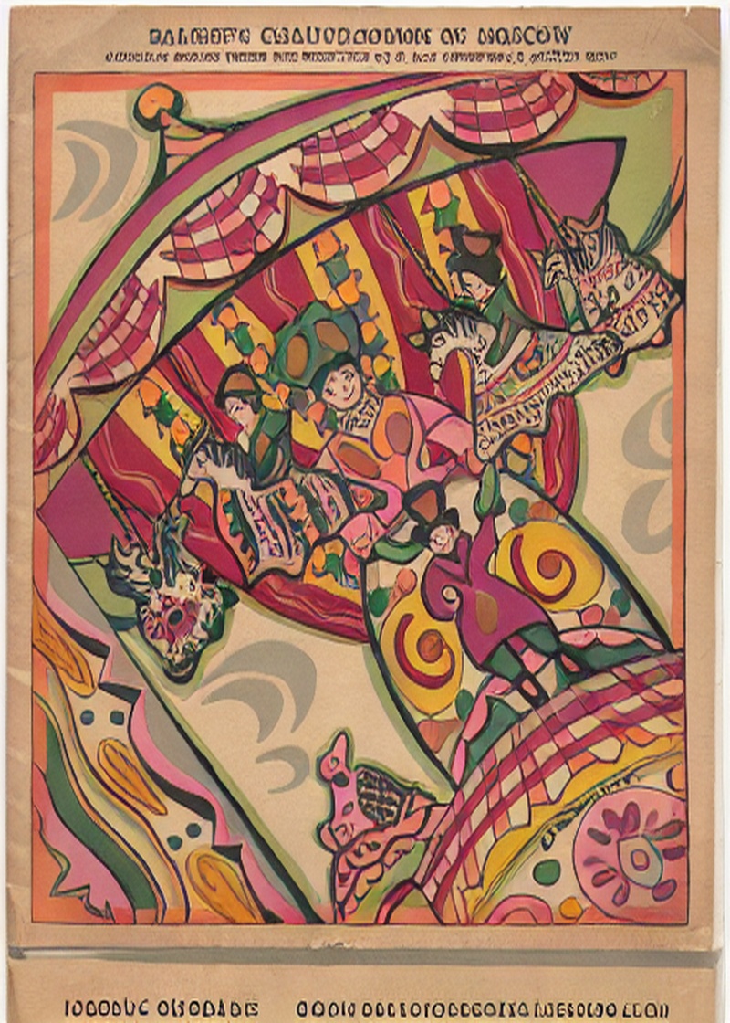 Art Nouveau Yağan Yağmur Manzara Tablosu