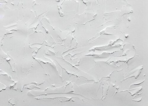 Beyaz Kabartmalı Boya Soyut Minimal Tablo