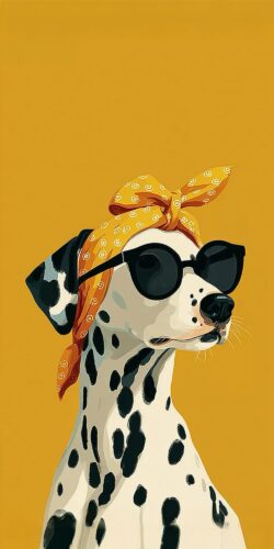 Dalmatian Güneş Gözlüğü Komik Tablo