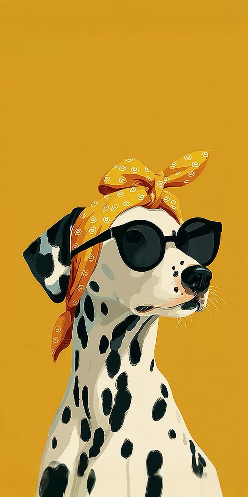 Dalmatian Güneş Gözlüğü Komik Tablo