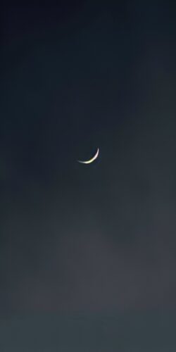 Gece Ay Yıldız Gökyüzü Tablosu