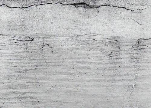 Gri Çatlaklı Beton Doku Siyah Beyaz Tablo