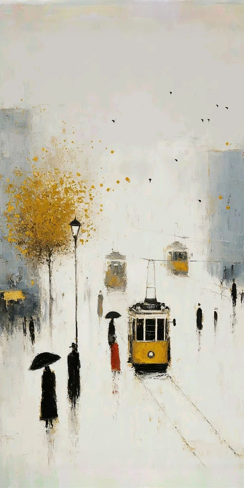 İstanbul Tramvay Yağmur Sanat Tablo