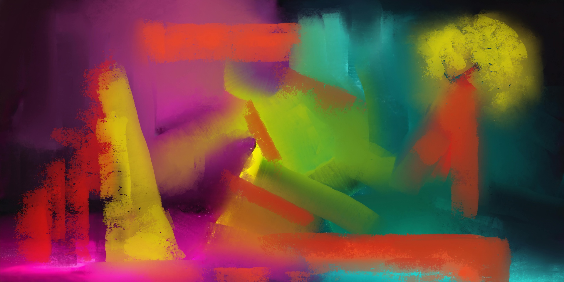 Kırmızı Gül Kurusu Canlı Spiral Soyut Sanat Tablosu