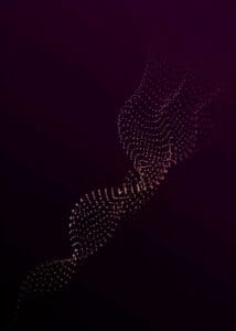 Koyu Mor Parlak Nokta Spiral Tablosu
