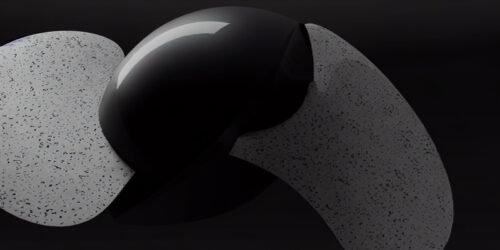 Krom Siyah Top Balistik 3d Tablosu