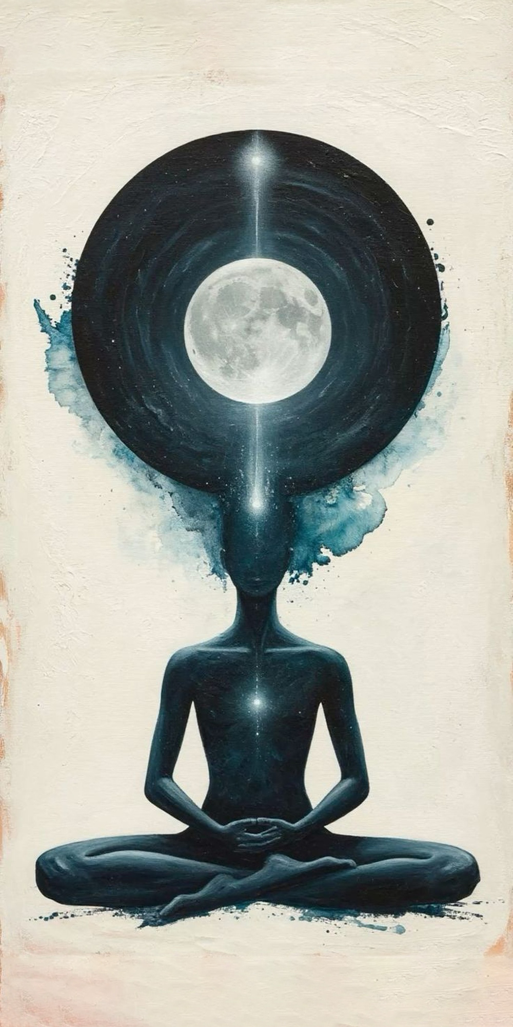 Meditasyon Ay Kozmik Minimal Tablo