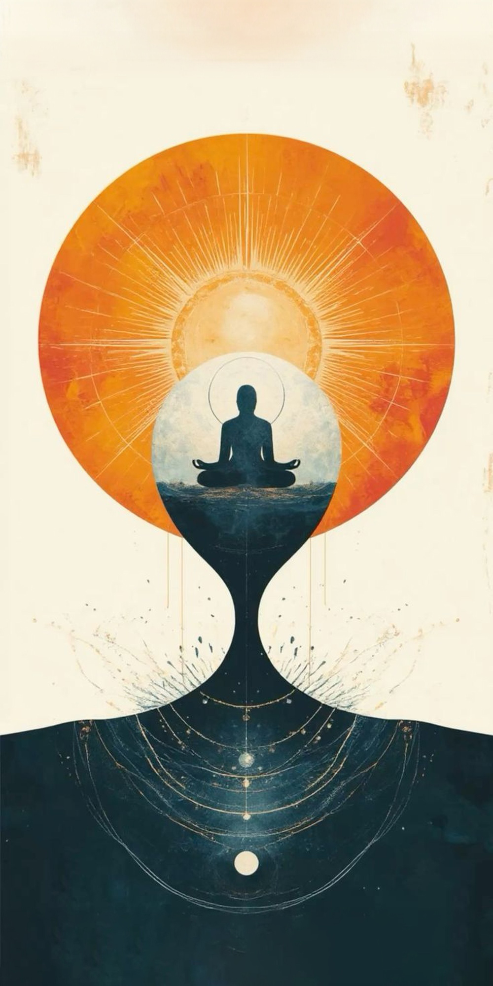 Meditasyon Güneş Kozmik Tablo